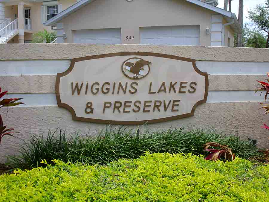 Wiggins Lakes And Preserves Signage